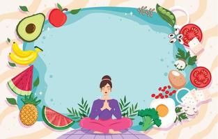 Healthy Lifestyle Background vector
