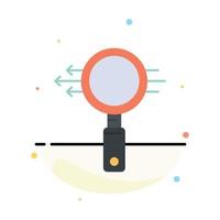 Search Glass E Search Zoom Abstract Flat Color Icon Template vector