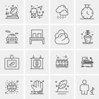 16 Universal Business Icons Vector Creative Icon Illustration to use in web and Mobile Related proje