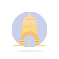 Chrysler Building Usa Abstract Circle Background Flat color Icon vector