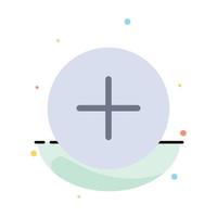 Twitter Add Contact Abstract Flat Color Icon Template vector