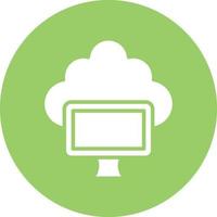 Cloud Computing Icon Style vector