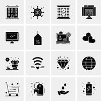 16 Universal Business Icons Vector Creative Icon Illustration to use in web and Mobile Related proje