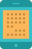 Phone Computer Device Digital Ipad Mobile  Flat Color Icon Vector icon banner Template