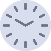 Time Clock Cleaning  Flat Color Icon Vector icon banner Template