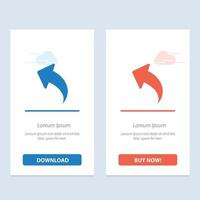 Arrow Left Up Arrows  Blue and Red Download and Buy Now web Widget Card Template vector