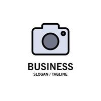 Twitter Image Picture Camera Business Logo Template Flat Color vector