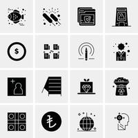 16 Universal Business Icons Vector Creative Icon Illustration to use in web and Mobile Related proje