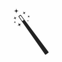 Magic wand flat icon vector