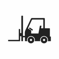 Forklift Truck flat Icon vector