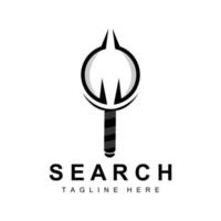 Search Logo Design, Detective Illustration, Home search, Glass Lens, Company Brand Vector