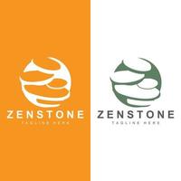 Balance Stone Logo Design, Vector Therapy Stone, Massage Stone, Hot Stone And Zenstone, Product Brand Illustration