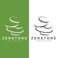 Balance Stone Logo Design, Vector Therapy Stone, Massage Stone, Hot Stone And Zenstone, Product Brand Illustration