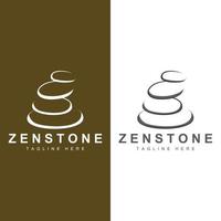 Balance Stone Logo Design, Vector Therapy Stone, Massage Stone, Hot Stone And Zenstone, Product Brand Illustration