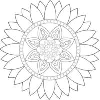 Mandala coloring pages vector