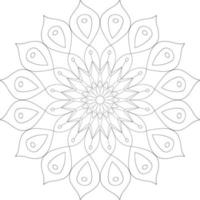 Mandala coloring pages vector