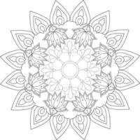 Mandala coloring pages vector