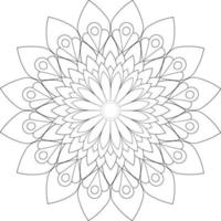 Mandala coloring pages vector