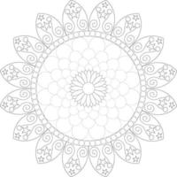 Mandala coloring pages vector