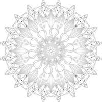 Mandala coloring pages vector