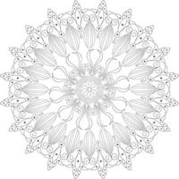 mandalas para colorear vector