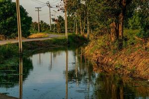 view of the road along the canal photo