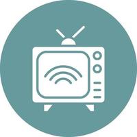 Smart Tv Icon Style vector