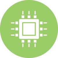 Cpu Icon Style vector