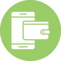 Digital Wallet Icon Style vector