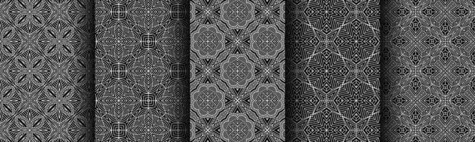 modern black and white geometric pattern collection bundle vector