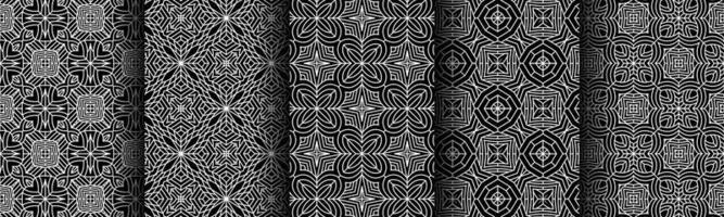 modern black and white geometric pattern collection bundle vector