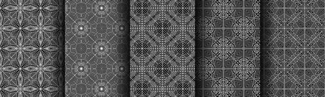 modern black and white geometric pattern collection bundle vector