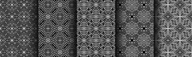 modern black and white geometric pattern collection bundle vector
