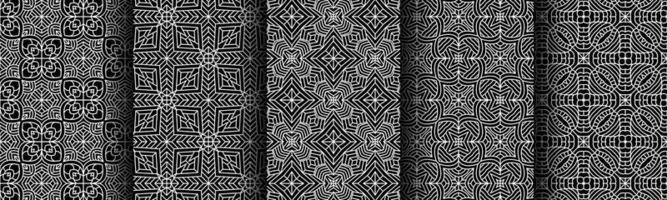 modern black and white geometric pattern collection bundle vector