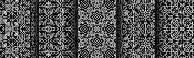 modern black and white geometric pattern collection bundle vector