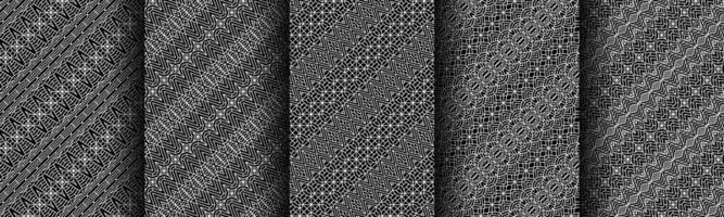 modern black and white geometric pattern collection bundle vector