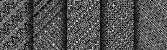 modern black and white geometric pattern collection bundle vector