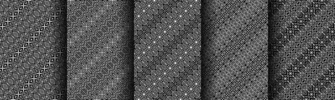 modern black and white geometric pattern collection bundle vector