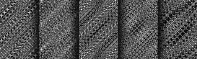 modern black and white geometric pattern collection bundle vector