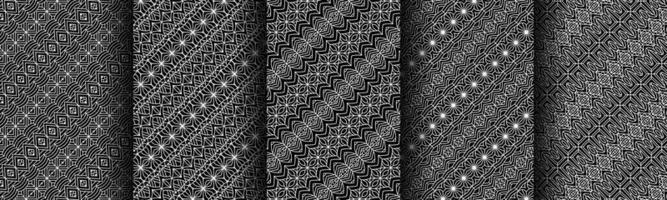 modern black and white geometric pattern collection bundle vector