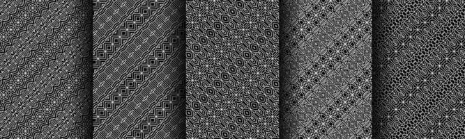 modern black and white geometric pattern collection bundle vector
