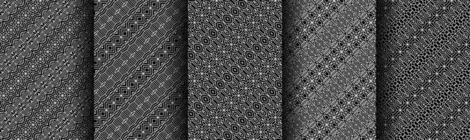 modern black and white geometric pattern collection bundle vector