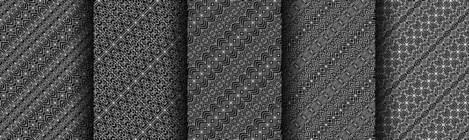 modern black and white geometric pattern collection bundle vector