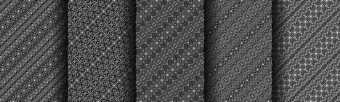 modern black and white geometric pattern collection bundle vector