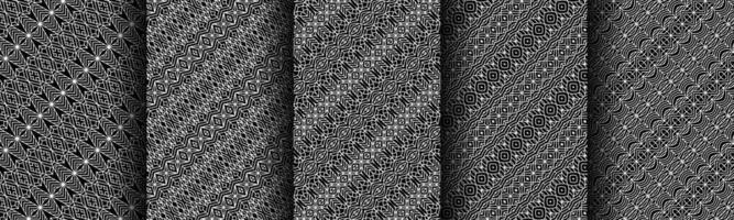 modern black and white geometric pattern collection bundle vector
