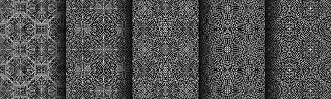 modern black and white geometric pattern collection bundle vector