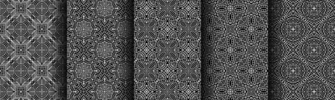 modern black and white geometric pattern collection bundle vector