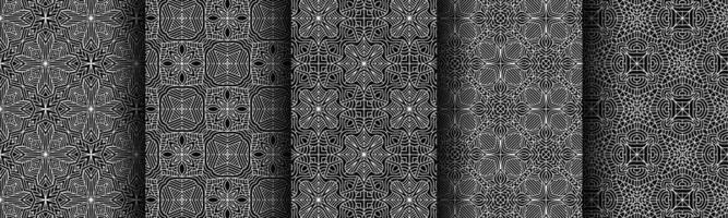 modern black and white geometric pattern collection bundle vector