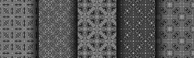 modern black and white geometric pattern collection bundle vector