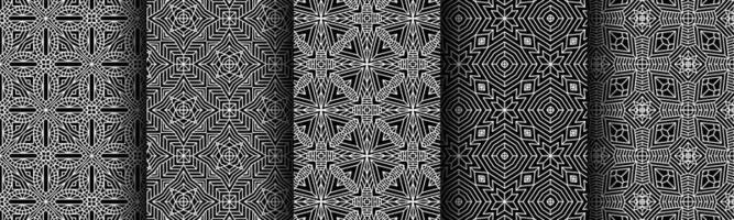 modern black and white geometric pattern collection bundle vector